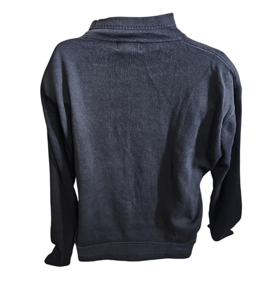 Austin Kane Intl Male L Black Goldfish Sweater Rare Unique Vintage 80s 90s - Picture 3 of 7